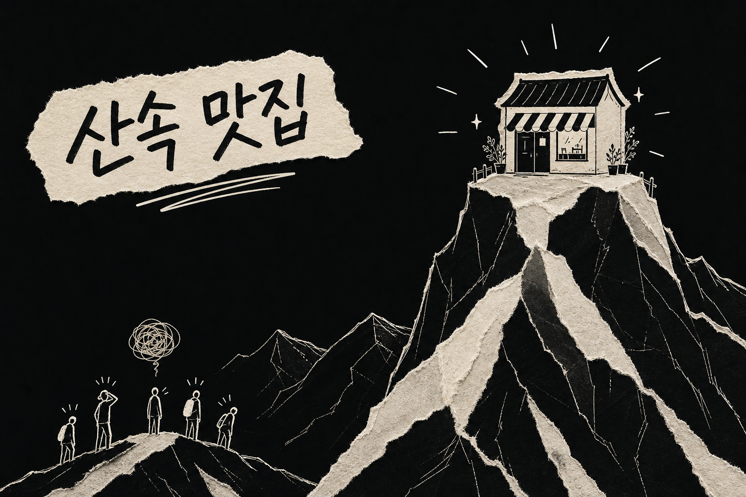 지으면 온다는 함정 — 산속에 차린 맛집은 찾아올 길이 없어 손님이 오지 않는다