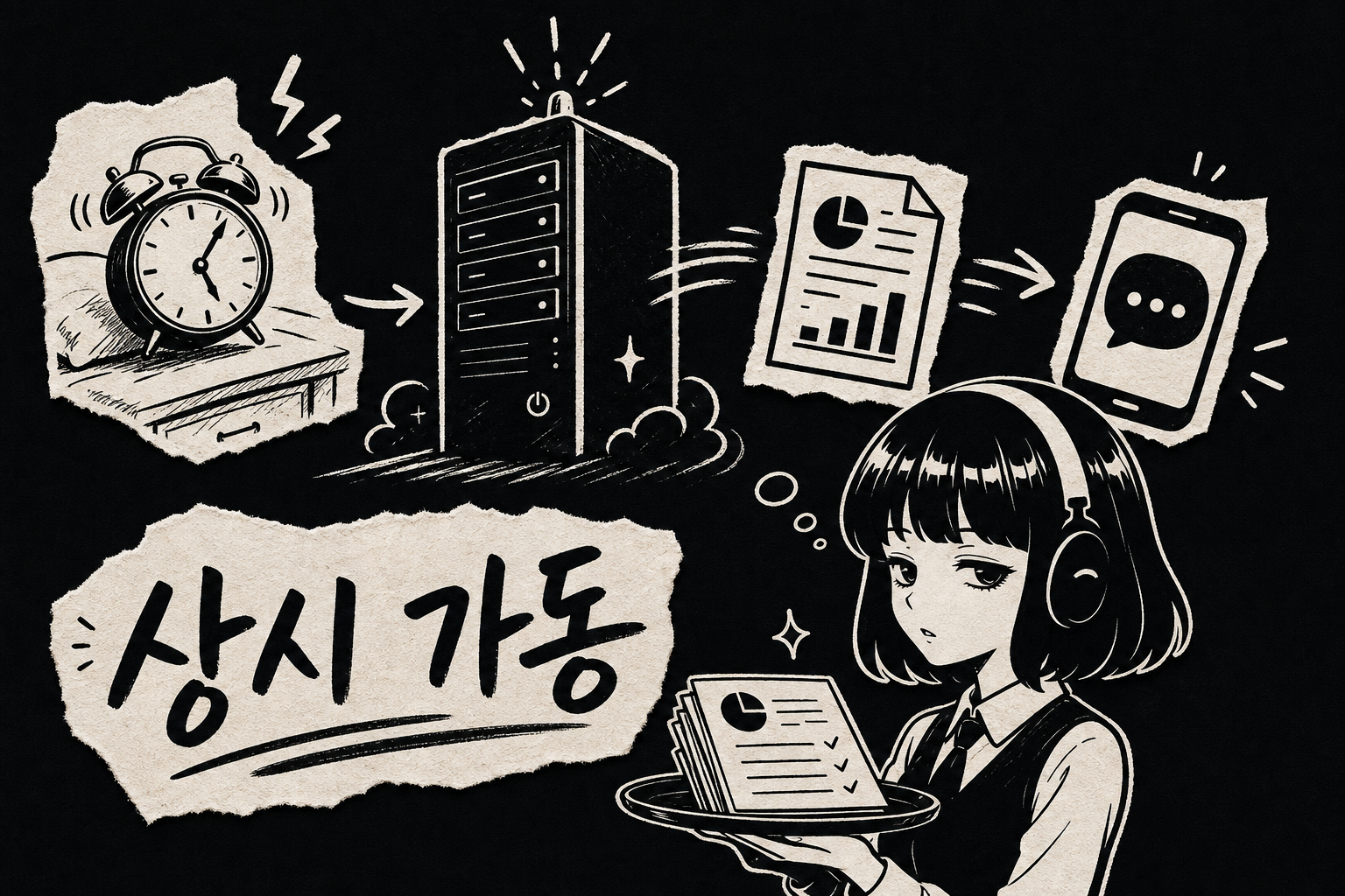 크론으로 예약된 작업을 수행하는 상시 서버