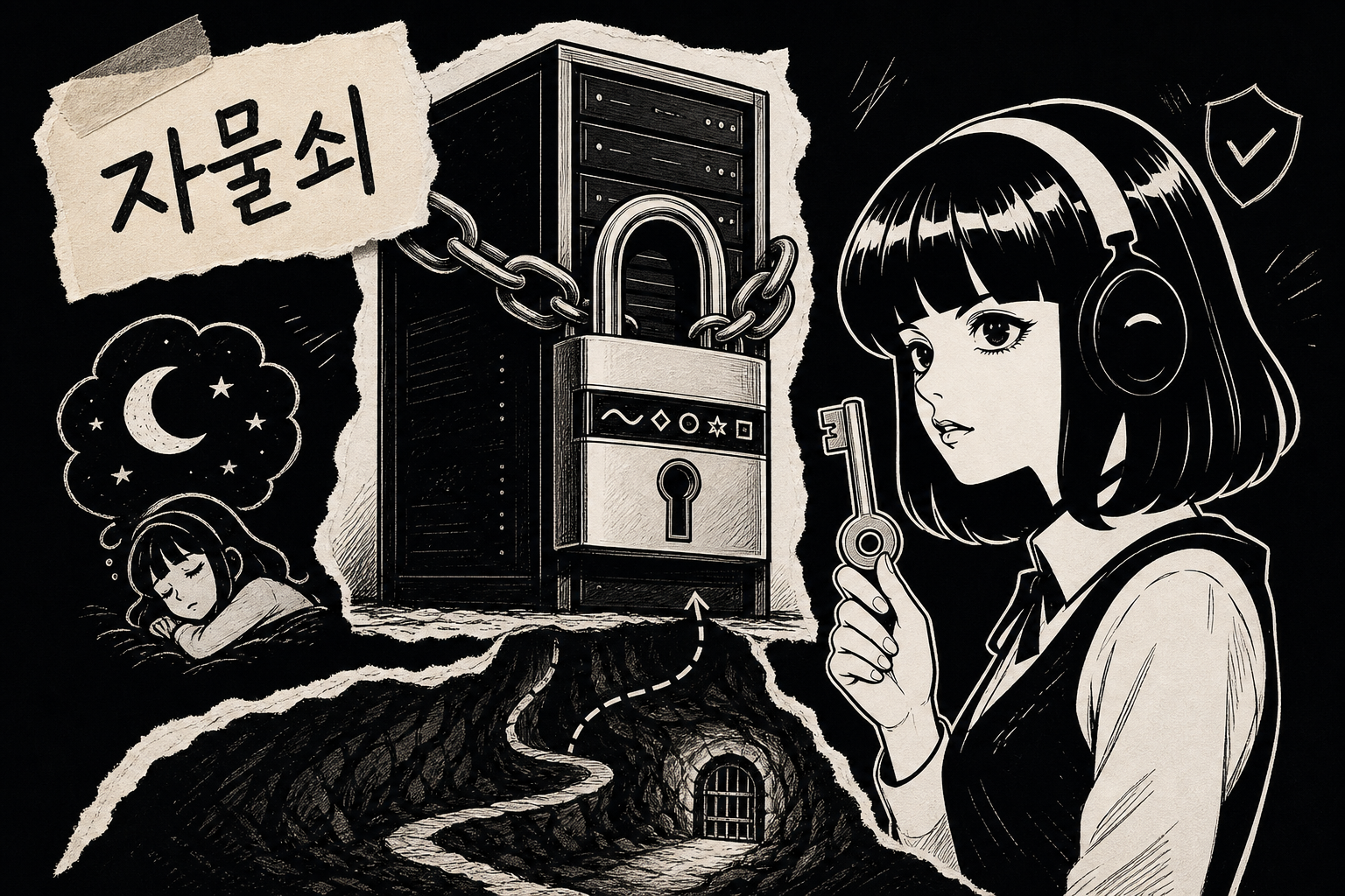 SSH 키와 패스프레이즈 자물쇠 그리고 테일스케일 비밀 통로로 잠긴 서버
