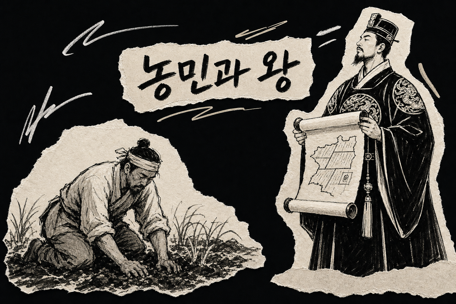 흙에 가장 가까운 농민과 권리에 가까운 왕